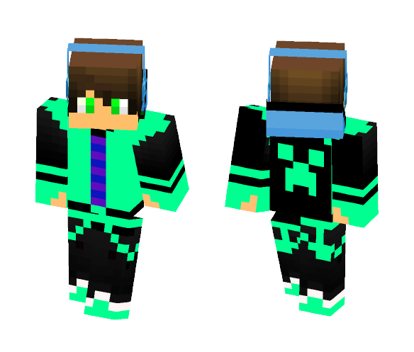 Aqua Boy - Boy Minecraft Skins - image 1