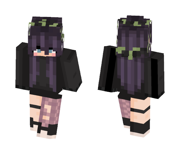 Dark Teen ♥ - Female Minecraft Skins - image 1