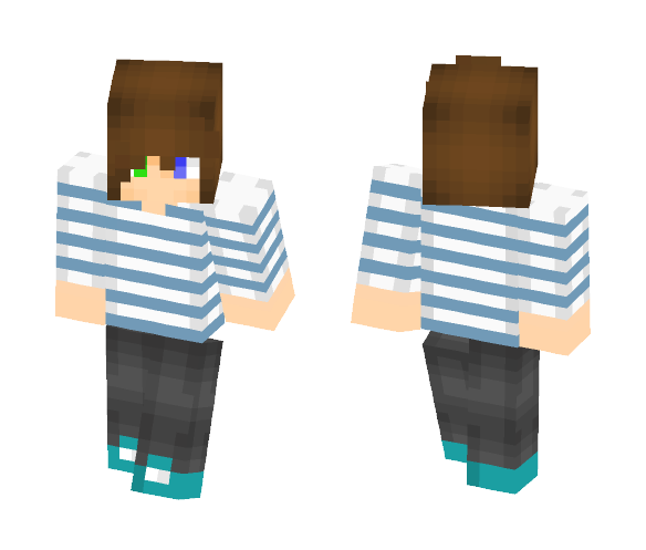 Boy with striped shirt - Boy Minecraft Skins - image 1