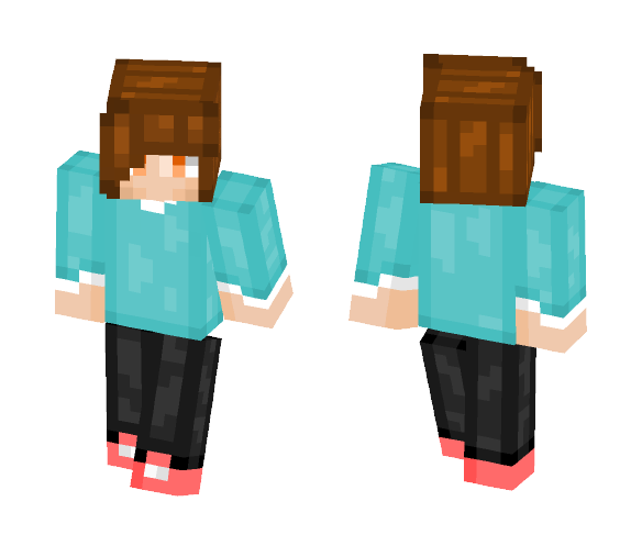 Boy with Blue shirt - Boy Minecraft Skins - image 1