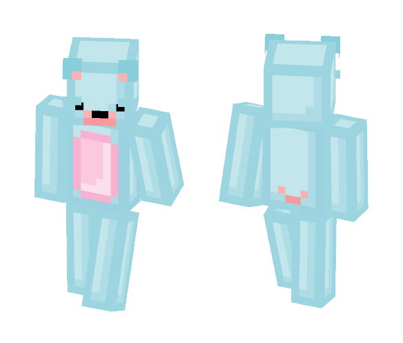 Pastel Blue Bear [dg] - Male Minecraft Skins - image 1