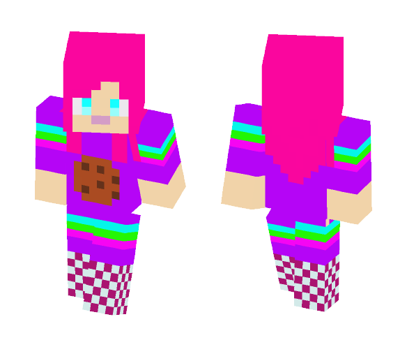 chica galleta arcoiris - Female Minecraft Skins - image 1