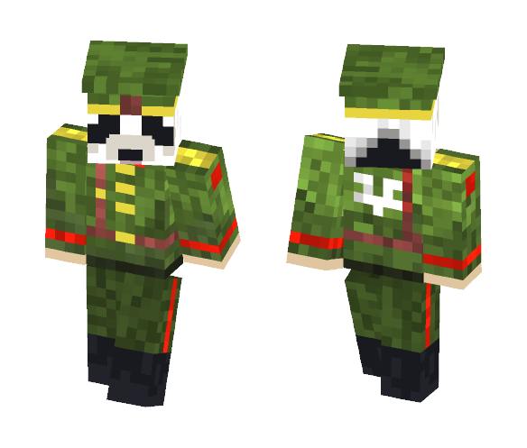 DPRK Panda Officer - for lavakid88 - Male Minecraft Skins - image 1