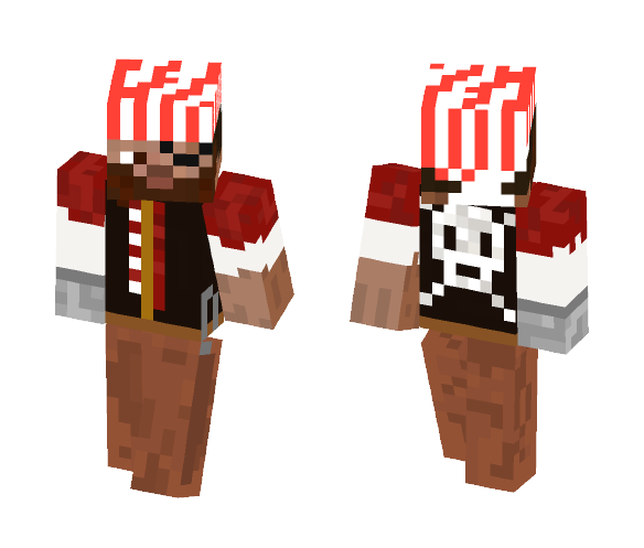 Pirate Steve - Male Minecraft Skins - image 1