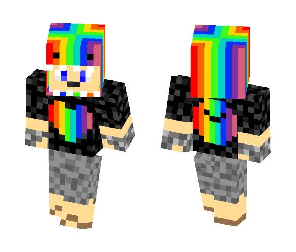 Rainbow Dude - Male Minecraft Skins - image 1