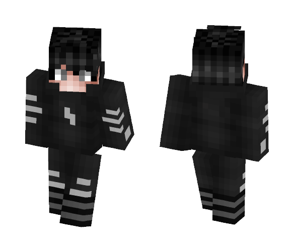 Black All The Way - Male Minecraft Skins - image 1