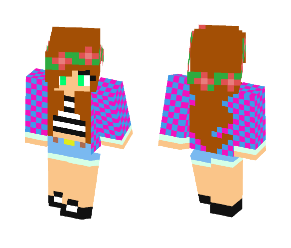 Summer Girl (First Skin) - Girl Minecraft Skins - image 1