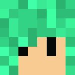 Chib Green Haired Girl - Color Haired Girls Minecraft Skins - image 3