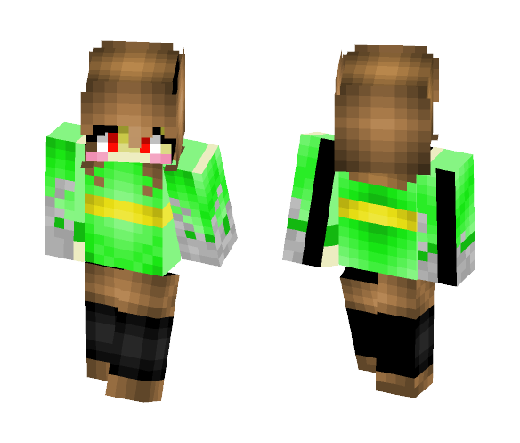 Chara with dust all over her hands - Interchangeable Minecraft Skins - image 1