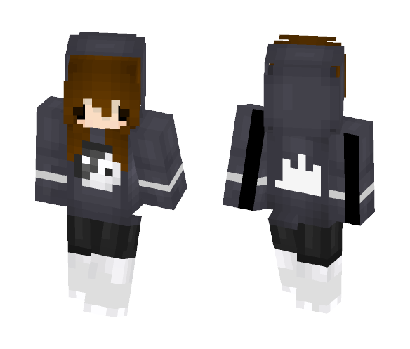 Yin-Yang Girl - Girl Minecraft Skins - image 1