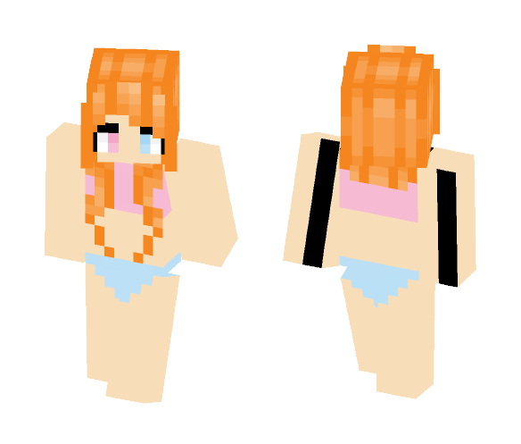 Beach Girl 2 - Girl Minecraft Skins - image 1