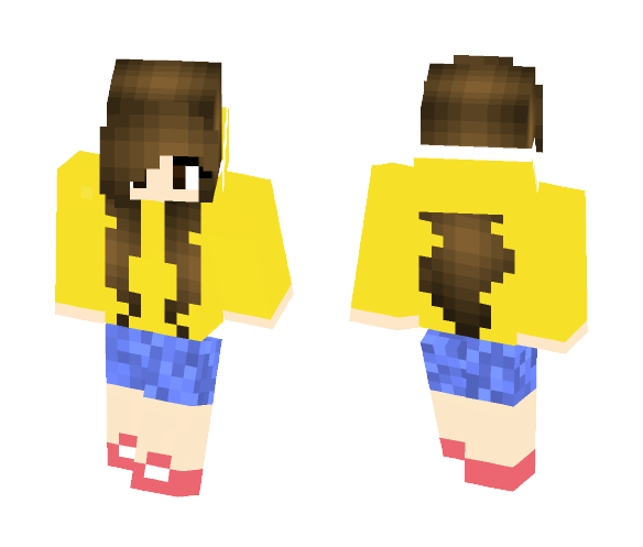 Banana Jacket Girl - Girl Minecraft Skins - image 1