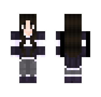 Grey-ish Purple Girl - Girl Minecraft Skins - image 2