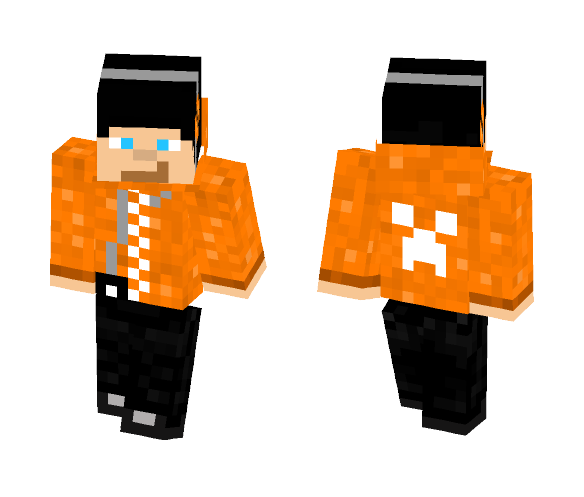 Orange jacket - Male Minecraft Skins - image 1