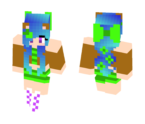Sweet bear girl - Girl Minecraft Skins - image 1