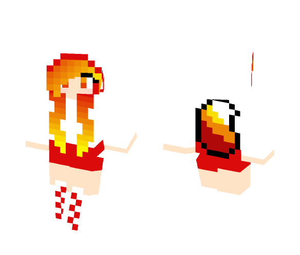 Fire fox girl - Girl Minecraft Skins - image 1
