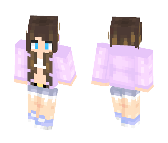 €łłα | Girl Wavy in Hoodie - Girl Minecraft Skins - image 1