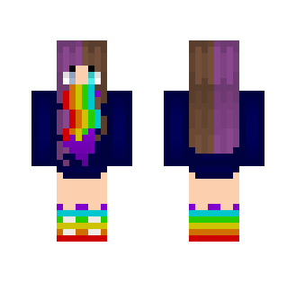 Rainbow Vomit - Female Minecraft Skins - image 2