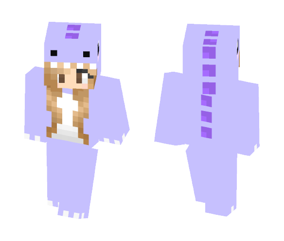 My First Skin~ Dino Onsie, Purple - Female Minecraft Skins - image 1
