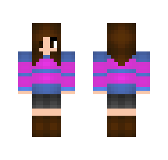Frisk (Female) - Female Minecraft Skins - image 2
