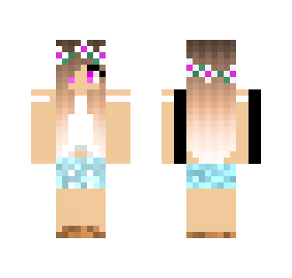 Cute Flower Girl - Cute Girls Minecraft Skins - image 2