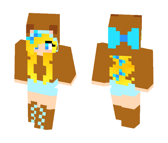 cute bear girl - Cute Girls Minecraft Skins - image 1