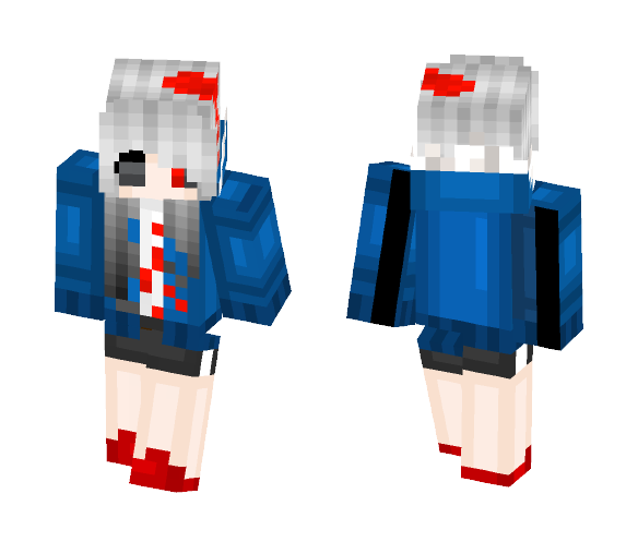 Horrortale Girl Human Sans - Girl Minecraft Skins - image 1