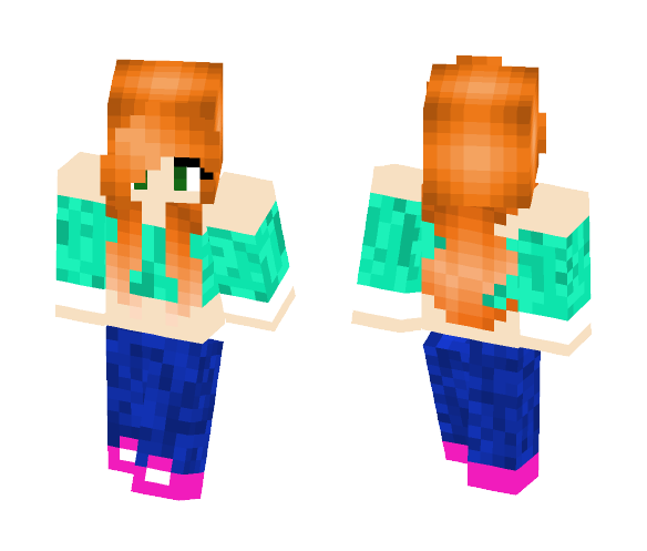 Ginger Girl - Girl Minecraft Skins - image 1