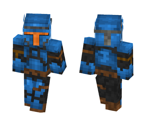 Blue Mandalorian - Male Minecraft Skins - image 1
