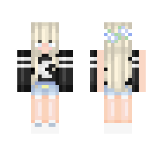 Blonde Moon Girl ; Biiomes Request - Girl Minecraft Skins - image 2