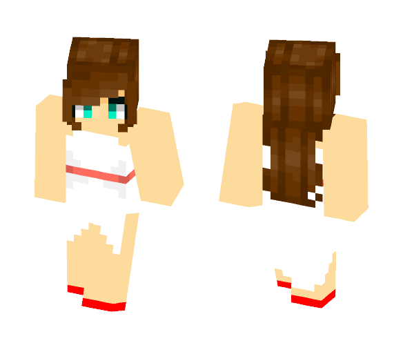 Girl with dress - Girl Minecraft Skins - image 1