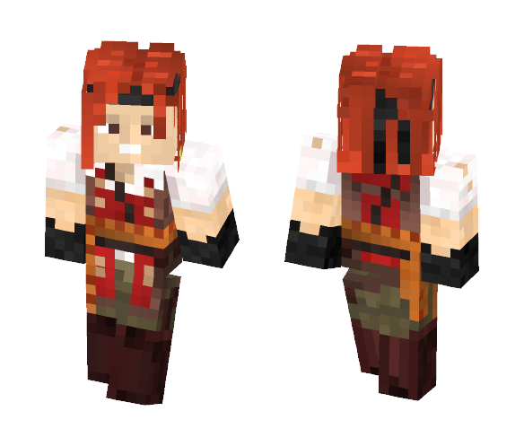 Red Corsair - Female Minecraft Skins - image 1