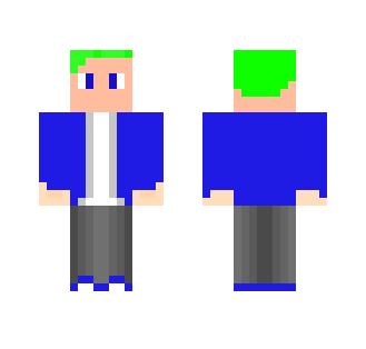 CyberJ Blue Jacket ~ new - Male Minecraft Skins - image 2