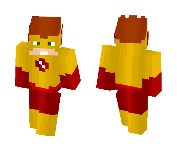 Kid Flash (Wally West) - Male Minecraft Skins - image 1