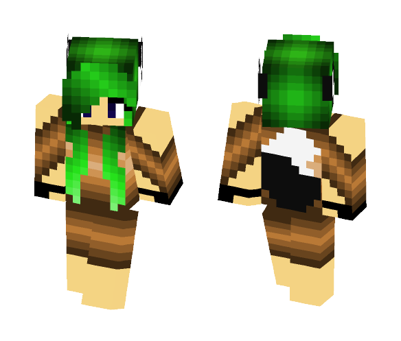 Forest Wolf-girl - Female Minecraft Skins - image 1