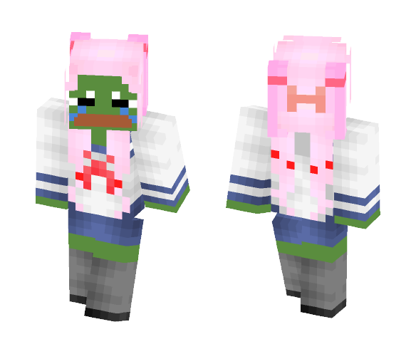 Schoolgirl Pepe - Interchangeable Minecraft Skins - image 1