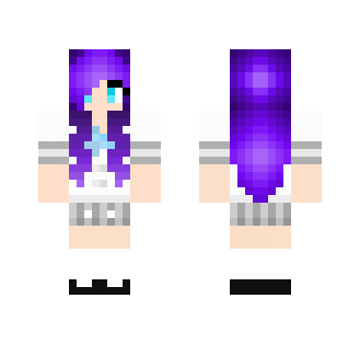 Purple high scool Girl - Girl Minecraft Skins - image 2