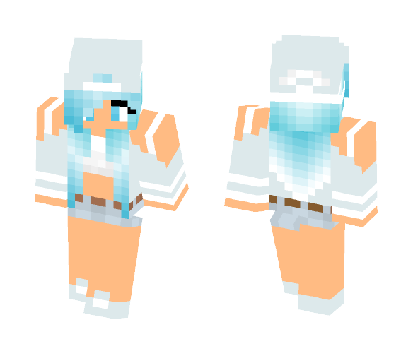 Cute Snow Lady - Female Minecraft Skins - image 1