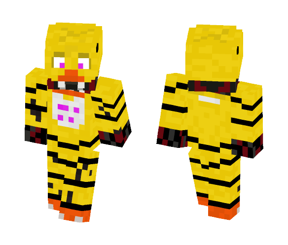 Withered Chica -= Fnaf 2 =- - Female Minecraft Skins - image 1