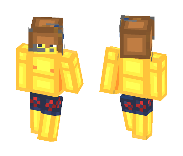 Swim Suit Kid (Blocky) - Male Minecraft Skins - image 1