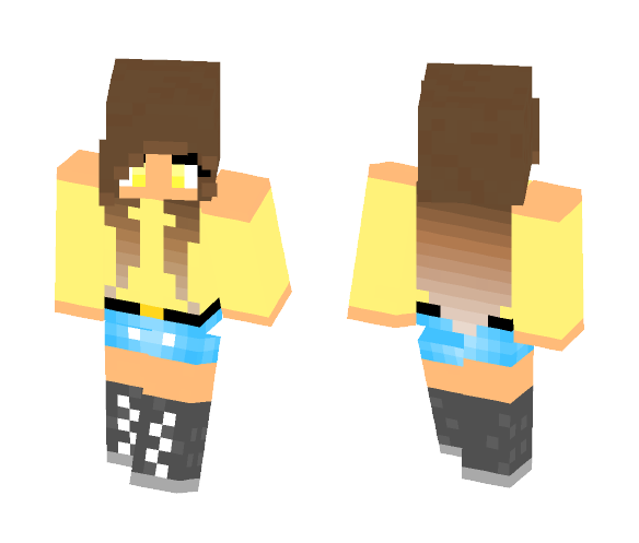 Yellow Girl - Girl Minecraft Skins - image 1