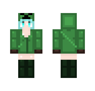 Creeper Girl Charged - Girl Minecraft Skins - image 2