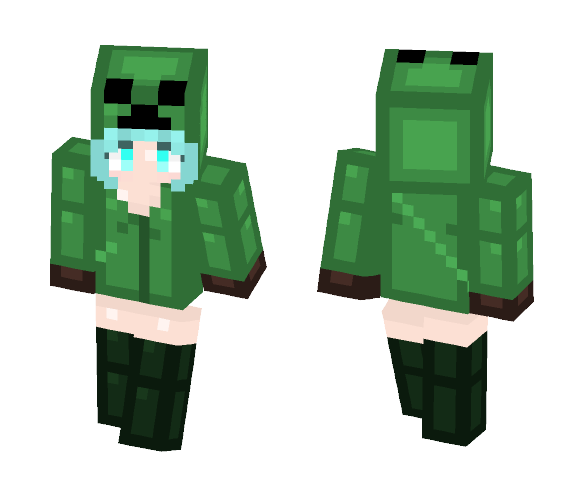 Creeper Girl Charged - Girl Minecraft Skins - image 1