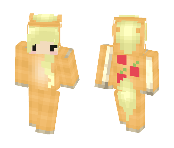 Applejack Onesie - Female Minecraft Skins - image 1