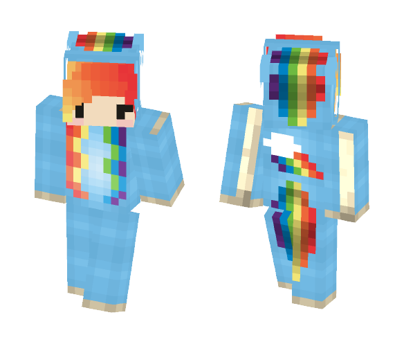 Rainbow Dash Onesie - Female Minecraft Skins - image 1