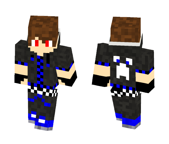 Male, Blue Hoodie - Male Minecraft Skins - image 1