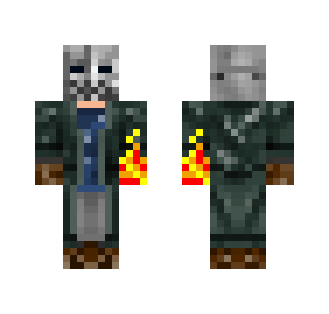 Flame Wizard (wearing a mask) - Male Minecraft Skins - image 2