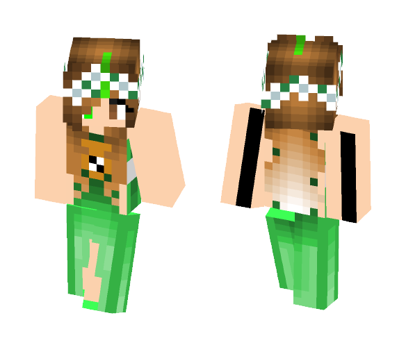 Green dress - Female Minecraft Skins - image 1