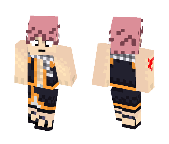 Natsu Dragneel [1.8+] - Male Minecraft Skins - image 1