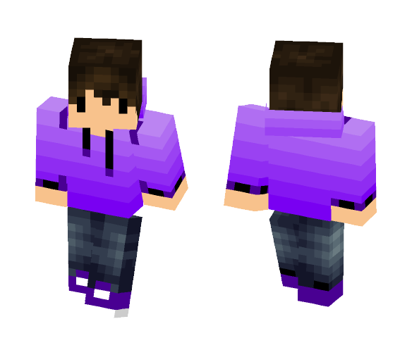 Purple boy chibi - Boy Minecraft Skins - image 1